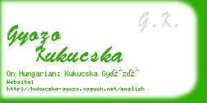 gyozo kukucska business card